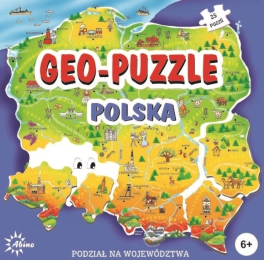 Puzzel Geo-Puzzle Polen
