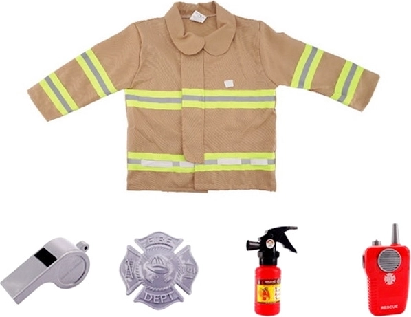 Brandweerkostuum met accessoires voor kinderen