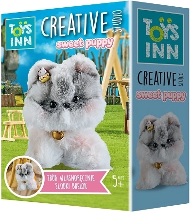 Stnux Sweet puppy grijs kitten pluchen speelgoed