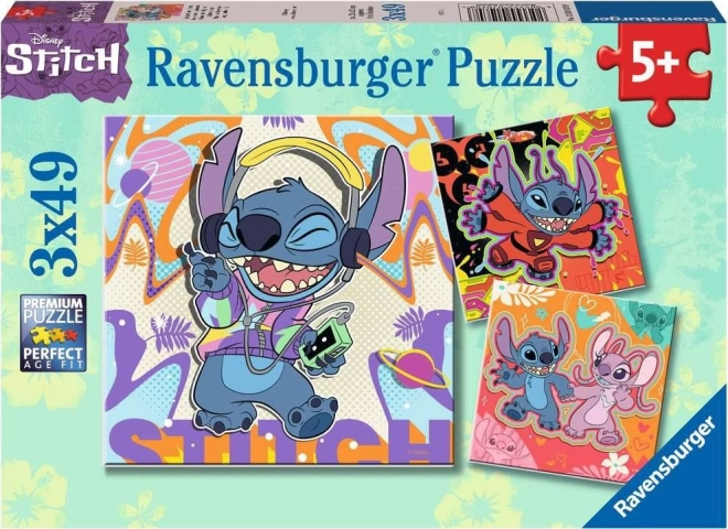 Puzzel 3x49 stukjes Stitch