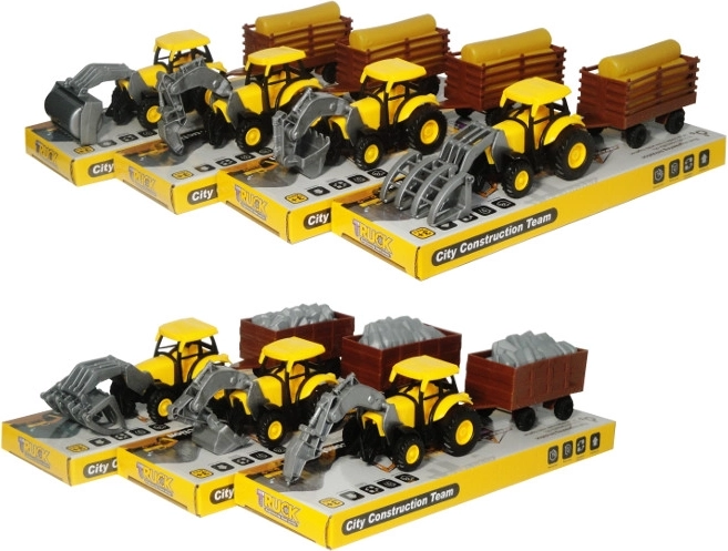 Tractor met aanhanger – bouwmachine voor kinderen