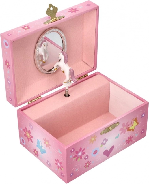 Muzikale sieradendoos Bloemen-eenhoorn – melodie Het Zwanenmeer van GOKI