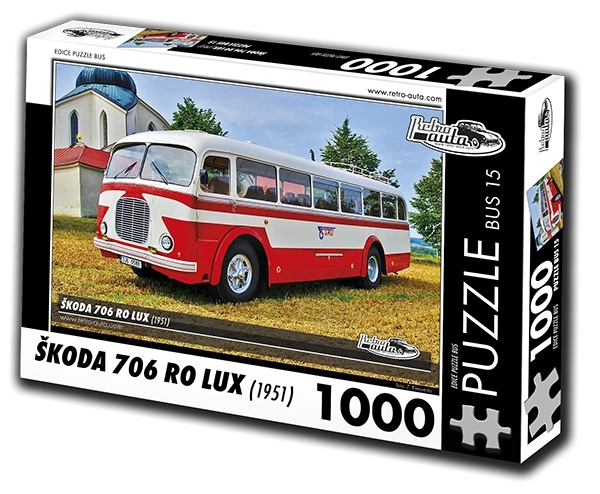 Puzzel Retro-Auto's Škoda 706 RO Lux 1951 1000 stukjes
