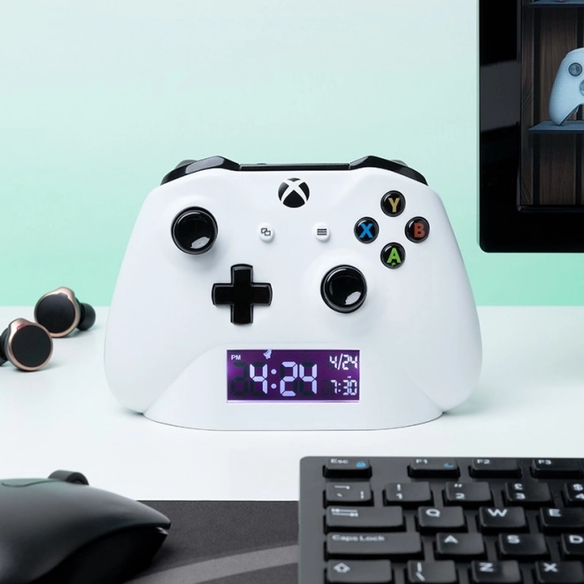 Wekker XBOX – wit, USB-voeding