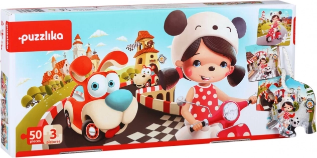 Puzzlika Gelukkige Verhalen 3 in 1 kinderpuzzel