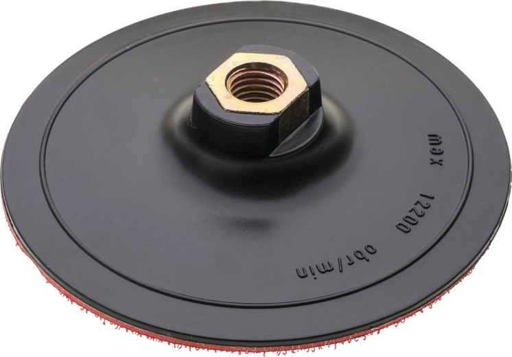 Aandrijfplaat voor schuurpapier 125 mm M14 met klittenband