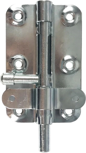 Korte deurgrendel verzinkt 95/135 mm K 101 op blister