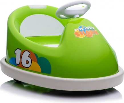Groen elektrisch kinderautootje