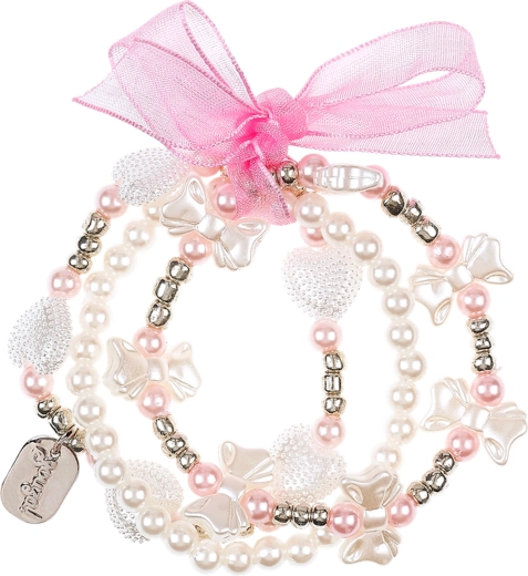 Souza! kinderarmband Amberly met strik en hartje