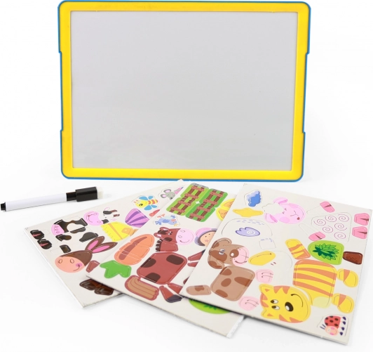 Kindermagnetisch tekenbord met dieren