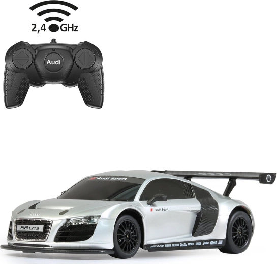 RC-auto JAMARA Audi R8 LMS 1:24 zilverkleurig