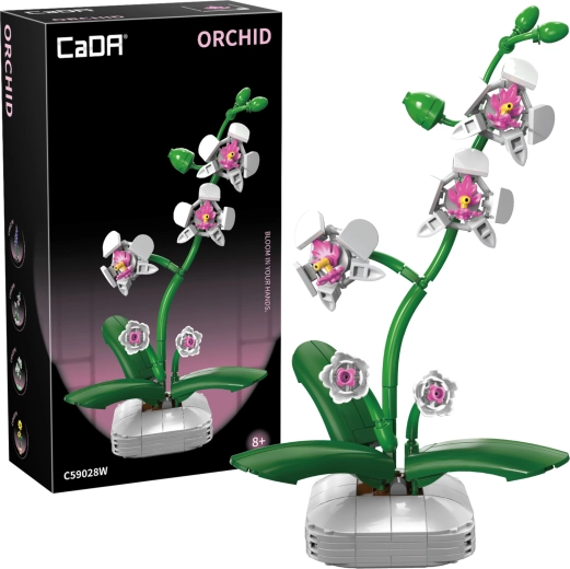 Bouwset CaDA orchidee in bloempot 25 cm, 237 stukjes