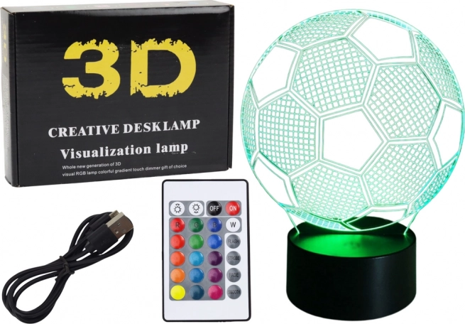 Licht Draadloze 3D bolbeeld LED met afstandsbediening