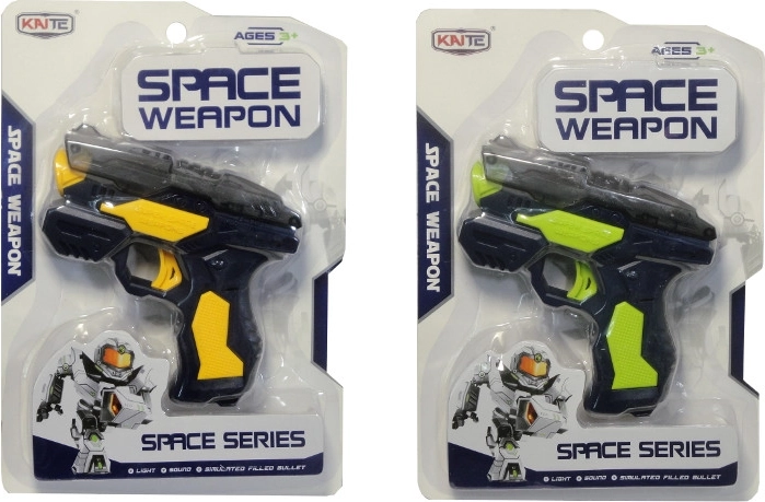 Lichtgevende pistool voor foam pijltjes met geluid