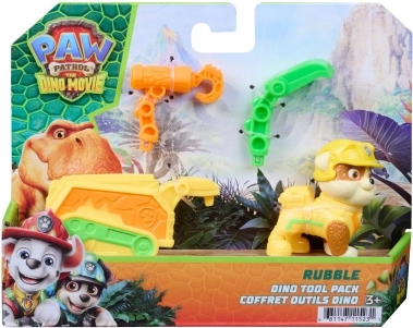 Spin Master Paw Patrol: Dino film – Rubble-figuur met aanhanger en gereedschap