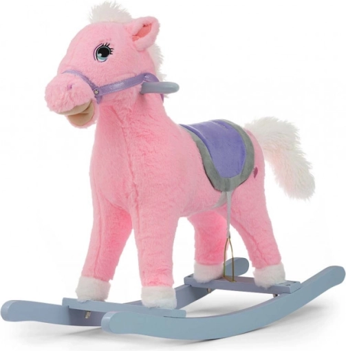 Roze hobbelpaard voor kinderen