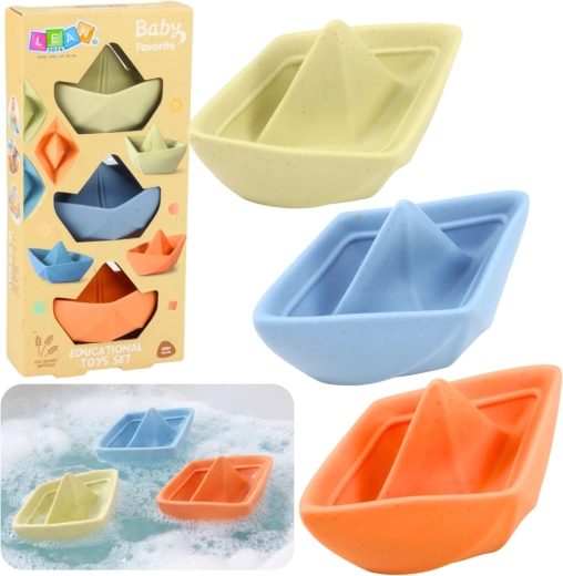 Set rubberen badbootjes voor baby’s, pastel, 3 stuks