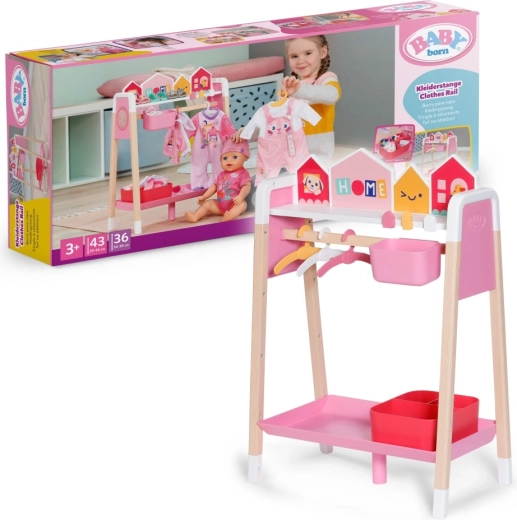 BABY born kledingrek met plank