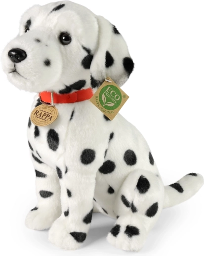 Pluchen dalmatiër met halsband 30 cm – ecologisch speelgoed RAPPA