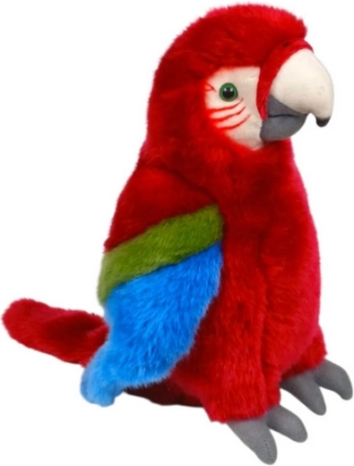 Pluchen rode ara-papegaai 28 cm