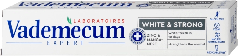 Vademecum Expert White & Strong whitening tandpasta 75 ml