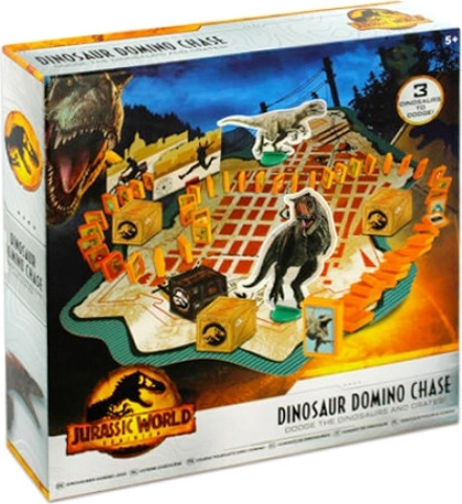 Jurassic World Dominion: dino-domino achtervolging – familiespel