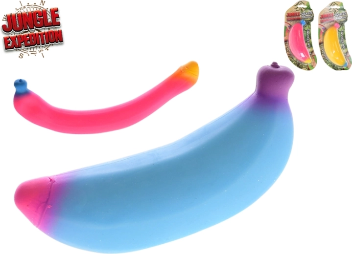 Jungle Expedition stretch antistressbanaan 14 cm (3 stuks)