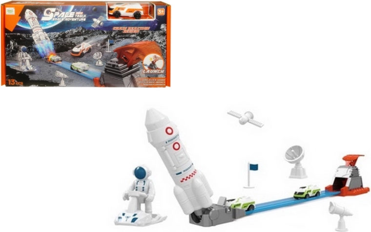 Afvuurbare raket en ruimtestation – bouwset voor kinderen