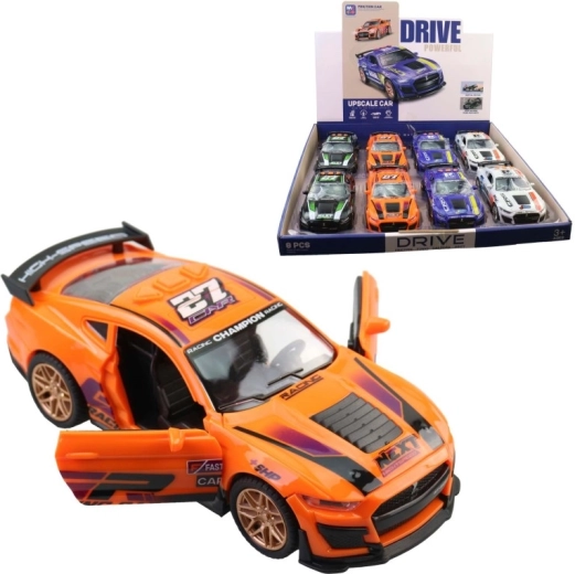 batterijauto in displaydoos, 8 stuks