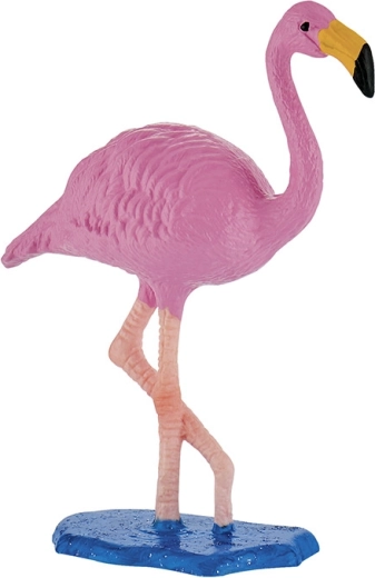 Bullyland figuur van een roze flamingo