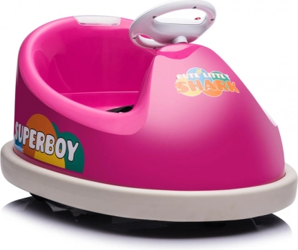 Roze elektrische kinderwagen
