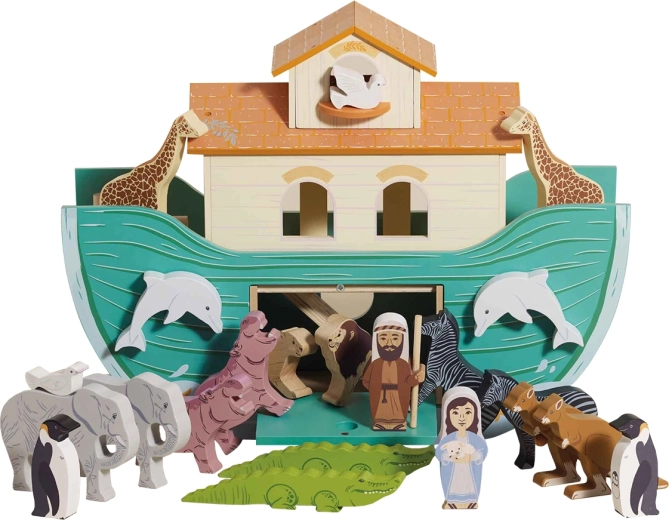 Le Toy Van grote Ark van Noach – houten set met figuren