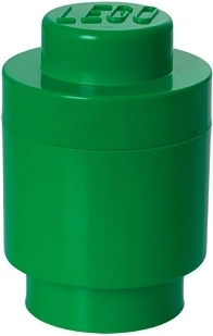 LEGO ronde opbergdoos donkergroen 12,3 × 18,3 cm