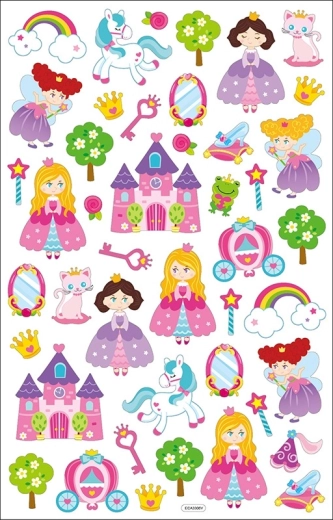Prinsessenstickers 35 st.