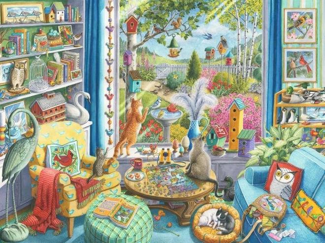 Ravensburger puzzel Vogels observeren XL 750 stukjes