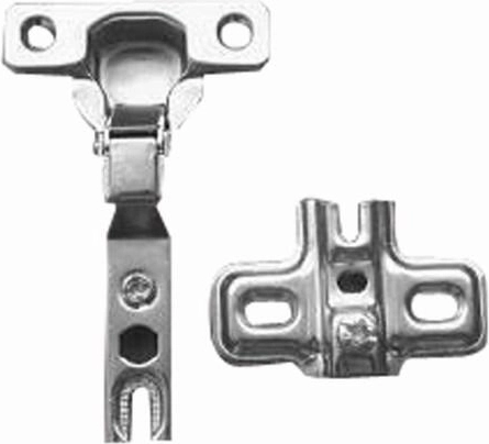 Scharnier MINI B half-opliggend met klikplaat RDK-03B