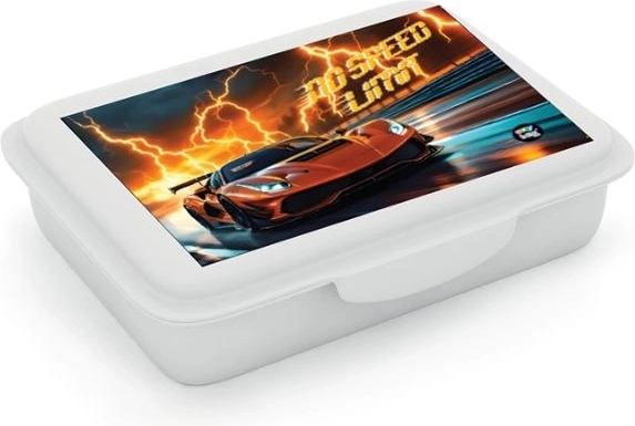 Broodtrommel met vak Auto