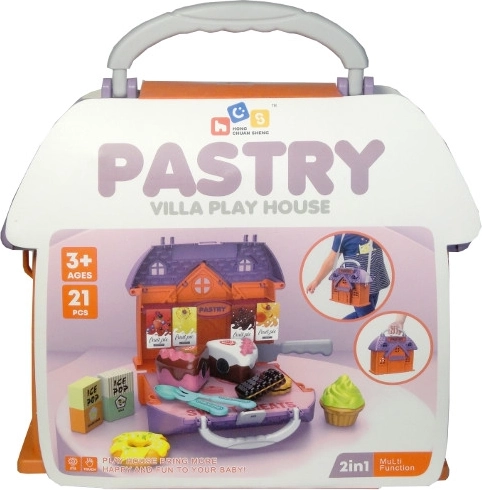 Huisje 3-in-1 patisserie in handtas