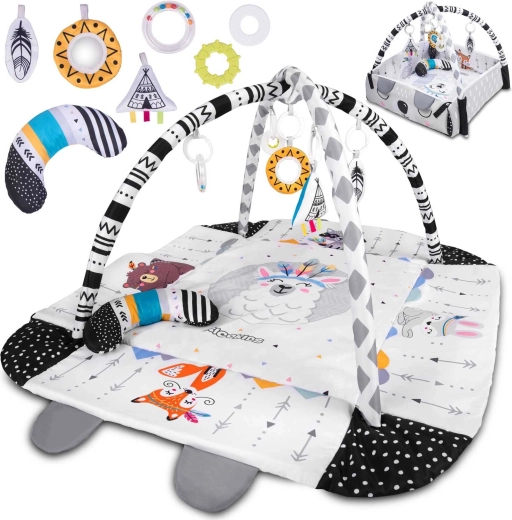 Interactieve educatieve speelmat 110 × 100 cm RICOKIDS Boho 3-in-1