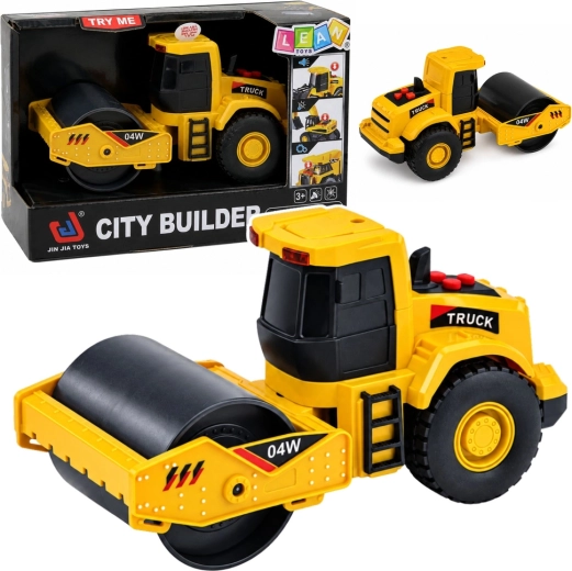 Bouw-wegenwals met licht en geluid 16 cm (1:32) - 1 stuk