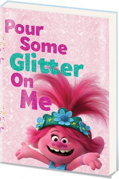 Trolls notitieboek A5 met pailletten