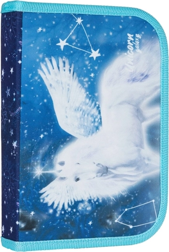 School etui Pegas met kleppen - gevuld