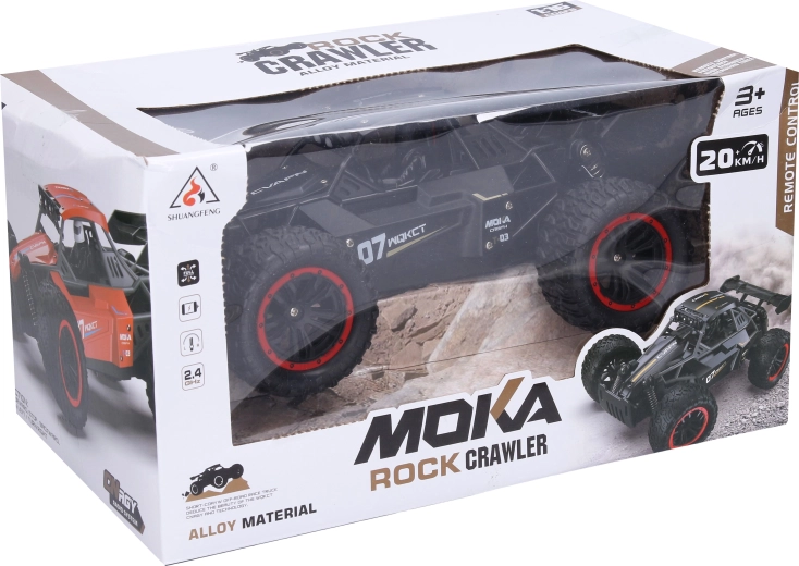 Metalen RC buggy Moka met afstandsbediening 24 cm - 1 stuk