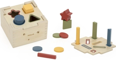Houten insteekpuzzel kleuren en vormen