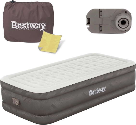 Opblaasbaar bed met ingebouwde elektrische pomp 191 × 97 × 46 cm BESTWAY