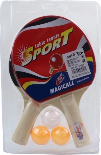 Tafeltennisset met 2 batjes en 3 balletjes