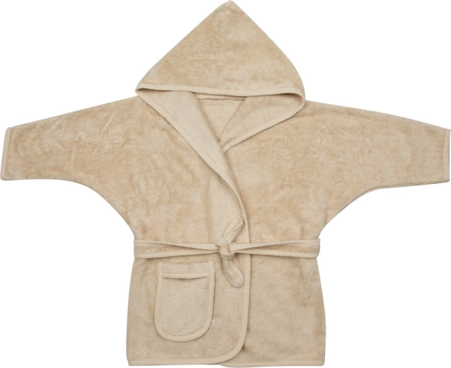Timboo kinderbadjas voor kinderen 2–4 jaar frosted almond