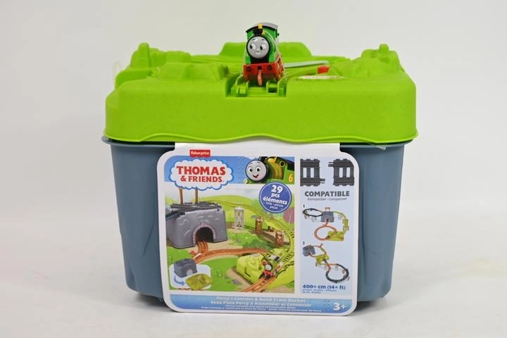 Fisher-Price Thomas & Vrienden grote opbergbox met railset met Percy