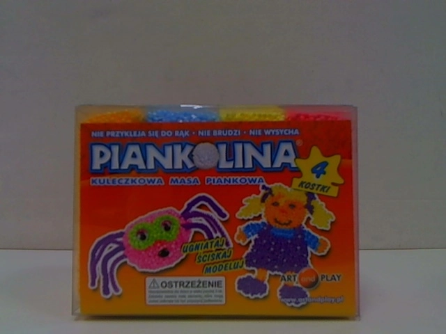 Piankolina boetseerklei met balletjes, 4 kleuren, oranje