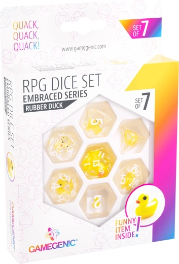 Gamegenic RPG-set dobbelstenen Embraced series Rubber duck